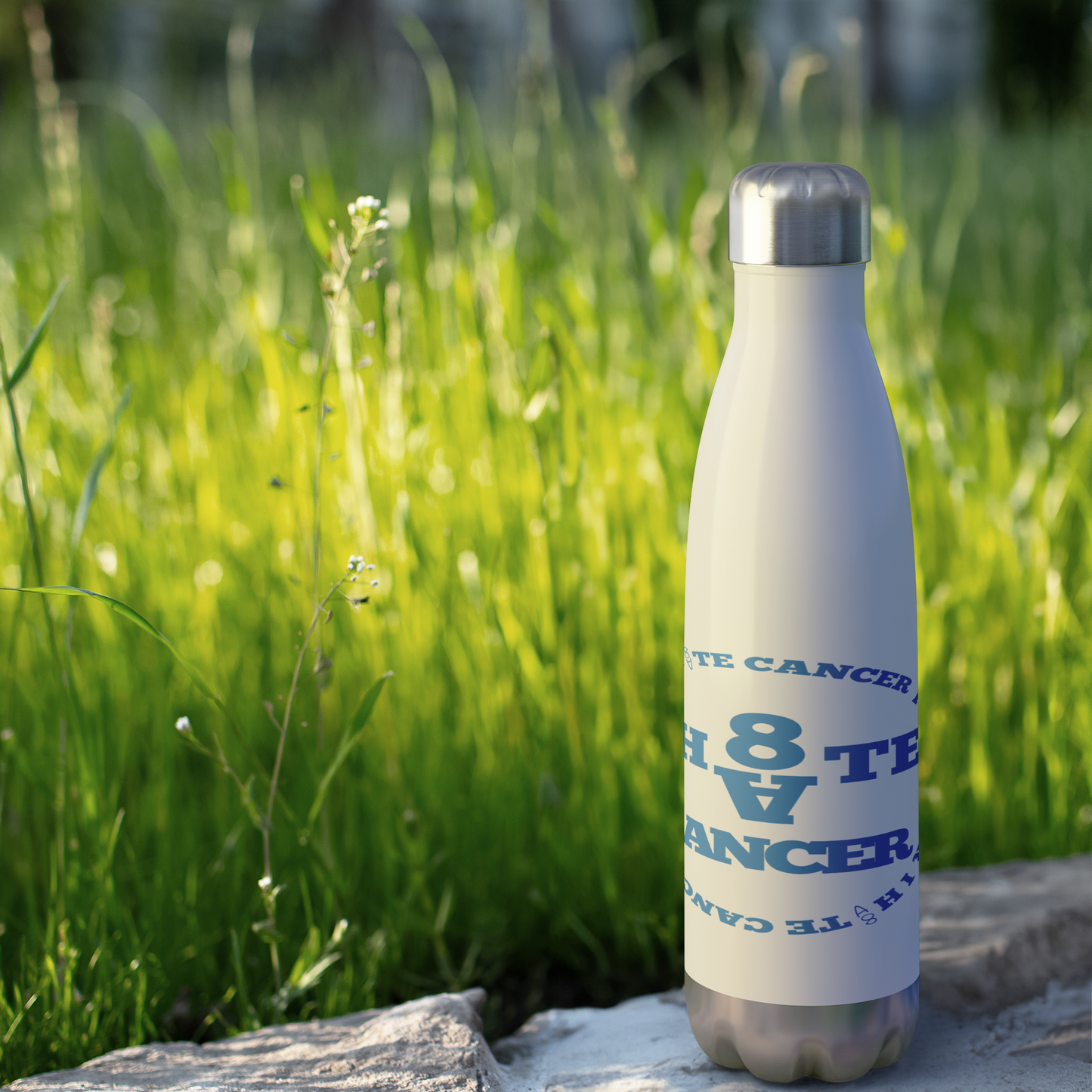 I_H8TE_CANCER_Logo_Water_Bottle_WaterBottle_Outdoor_grass_Mockup.png