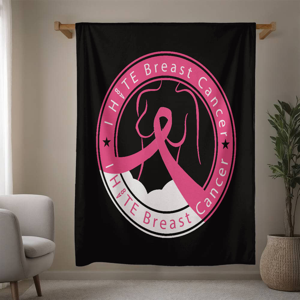I H8TE BREAST CANCER Blanket