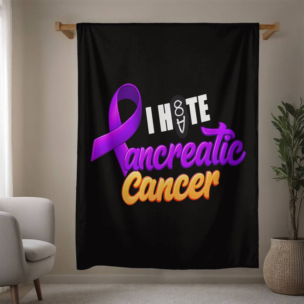I H8TE PANCREATIC CANCER Blanket