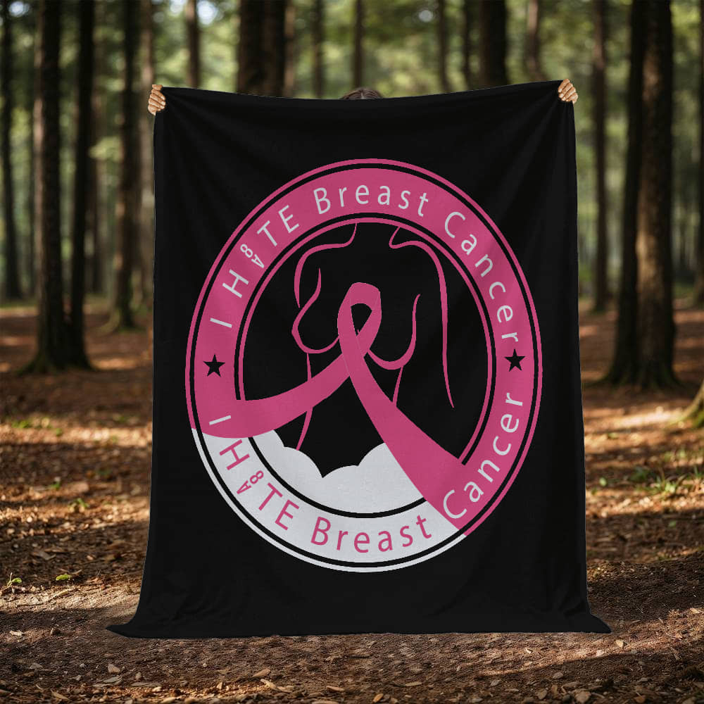 I H8TE BREAST CANCER Blanket