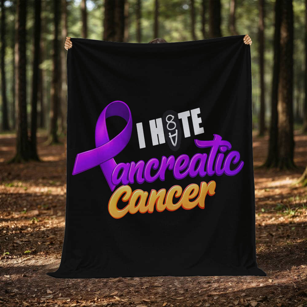 I H8TE PANCREATIC CANCER Blanket