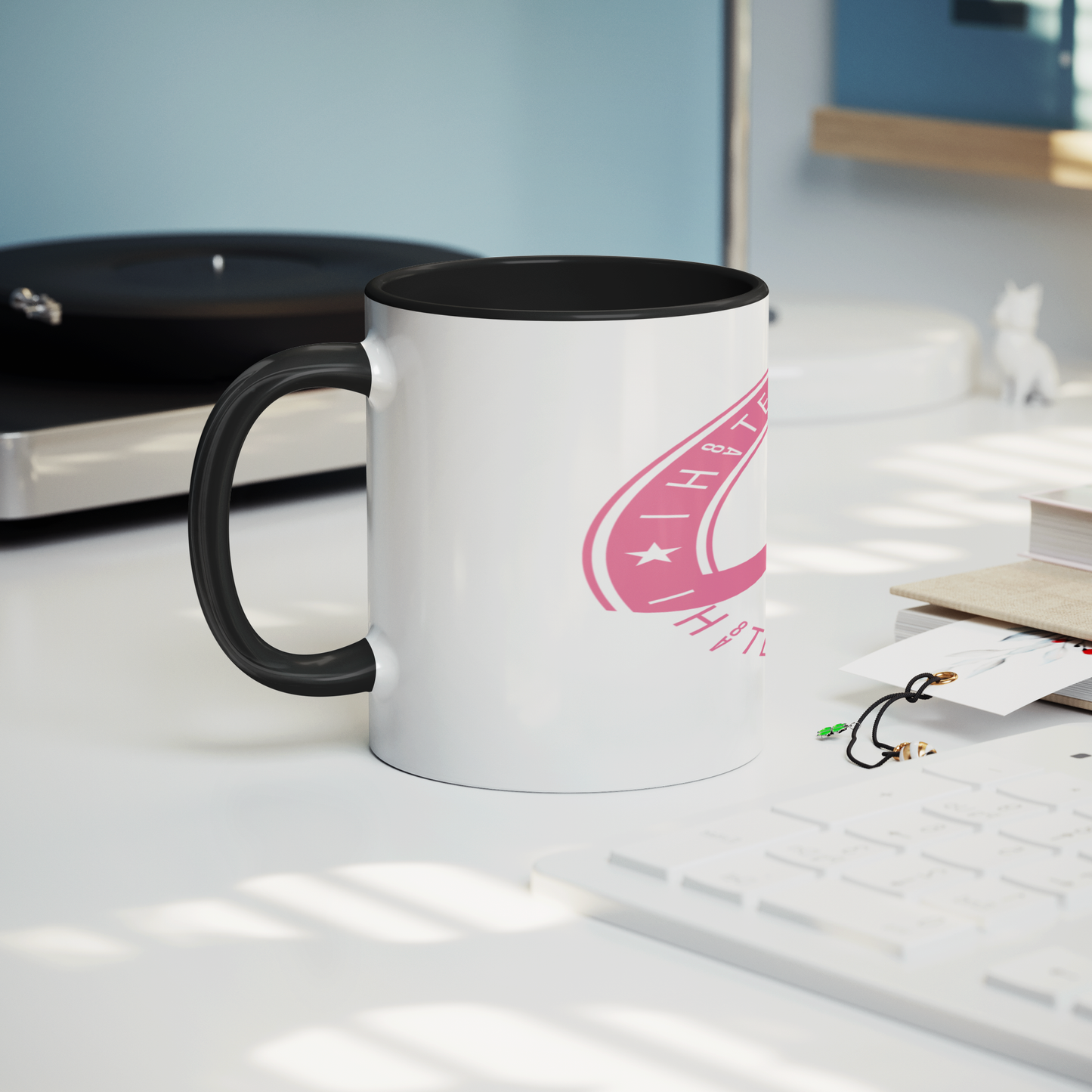 I_H8TE_BREAST_CANCER_Mug_Mug_Lifestyle_Record_Player_Mockup.png