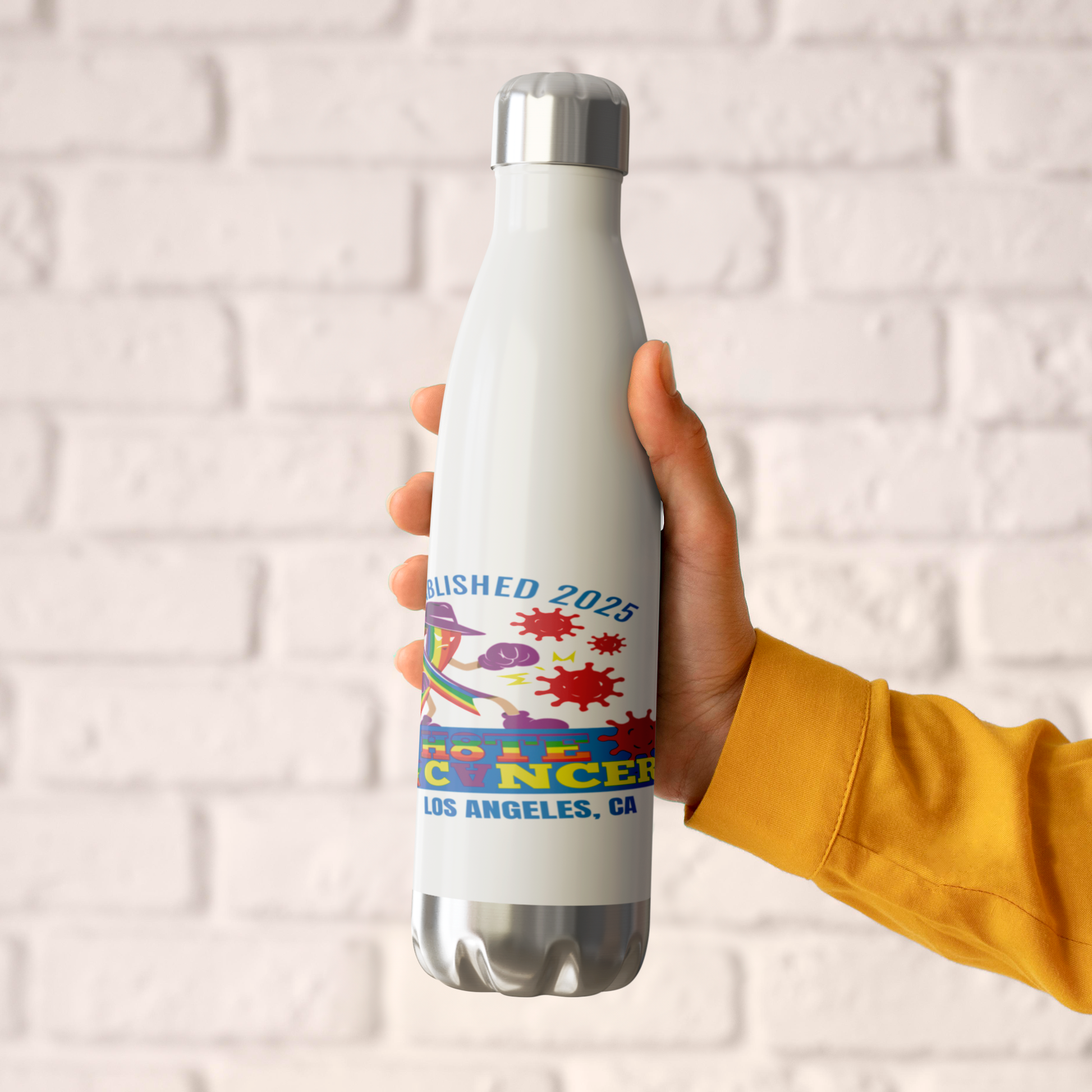 I_H8TE_CANCER_Water_Bottle_WaterBottle_HoldingHand_AS_Mockup.png