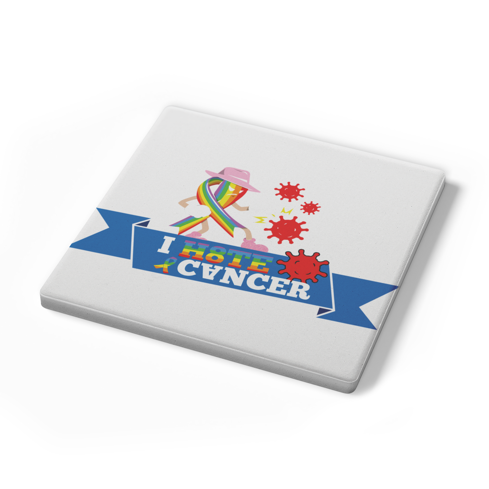 I_H8TE_Cancer_Awareness_Coaster_SquareStoneCoaster_Angle_Mockup.png
