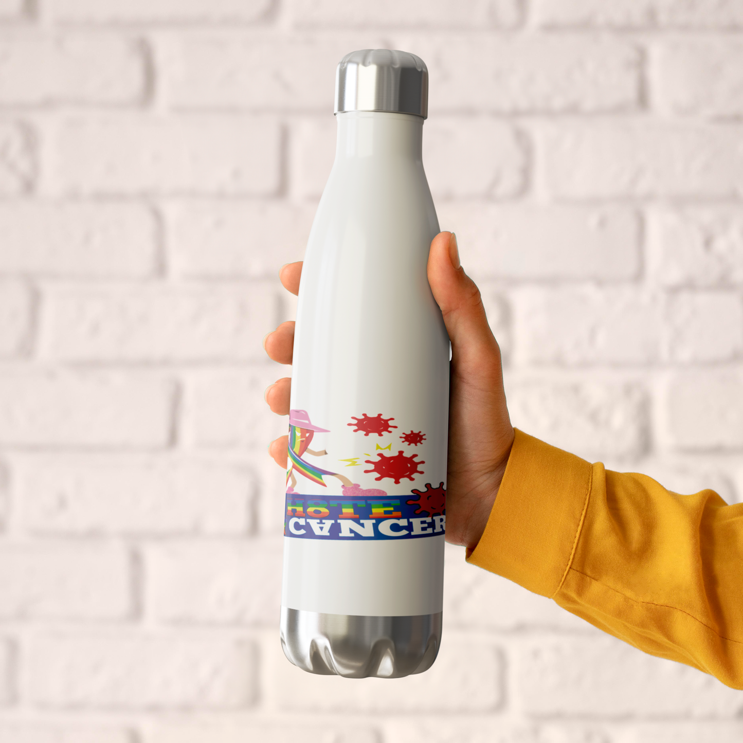 I_HATE_BREAST_CANCER_Stainless_Steel_Wat_WaterBottle_HoldingHand_AS_Mockup.png