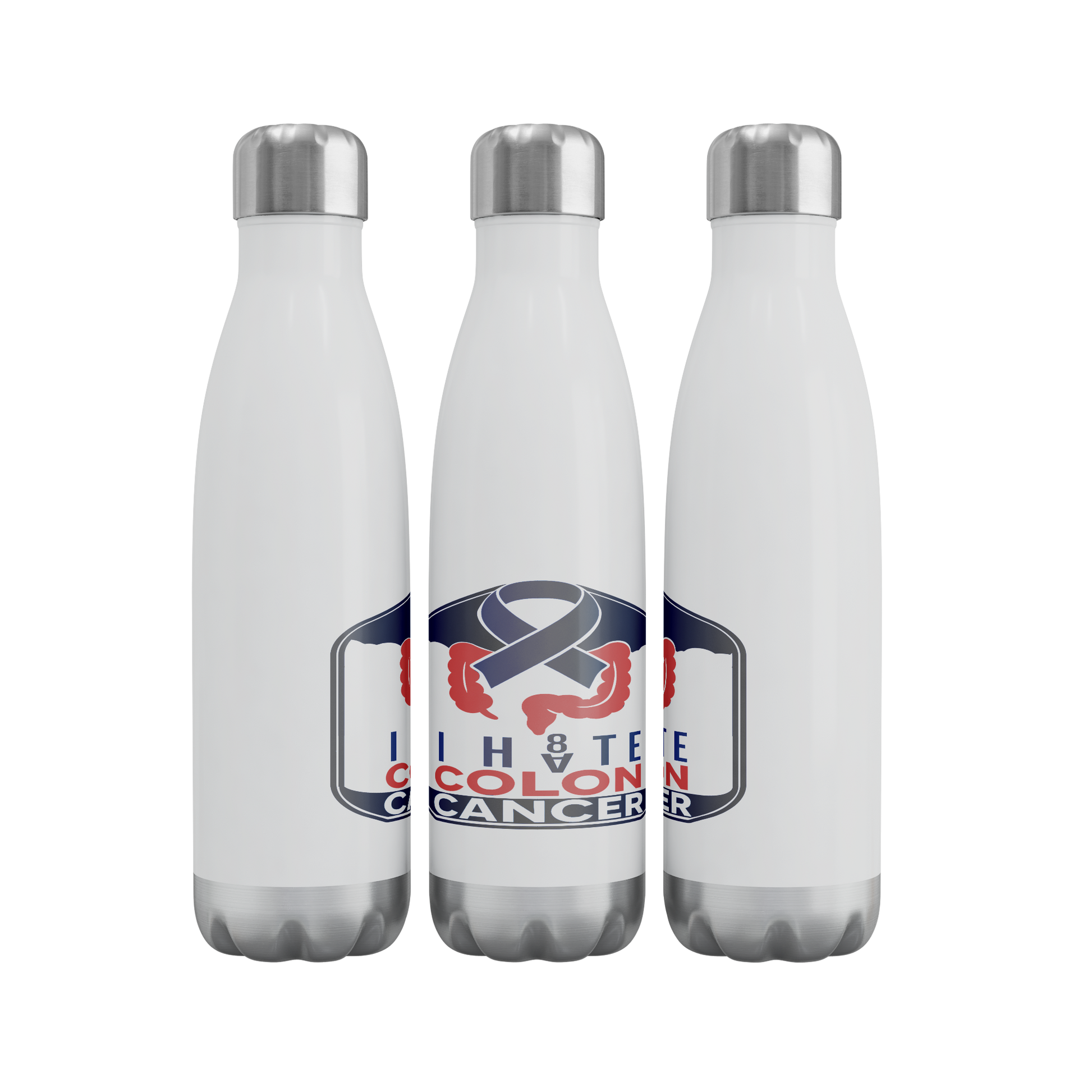 I_HATE_COLON_CANCER_Stainless_Steel_Wate_WaterBottle_3Bottles_Row_Mockup.png
