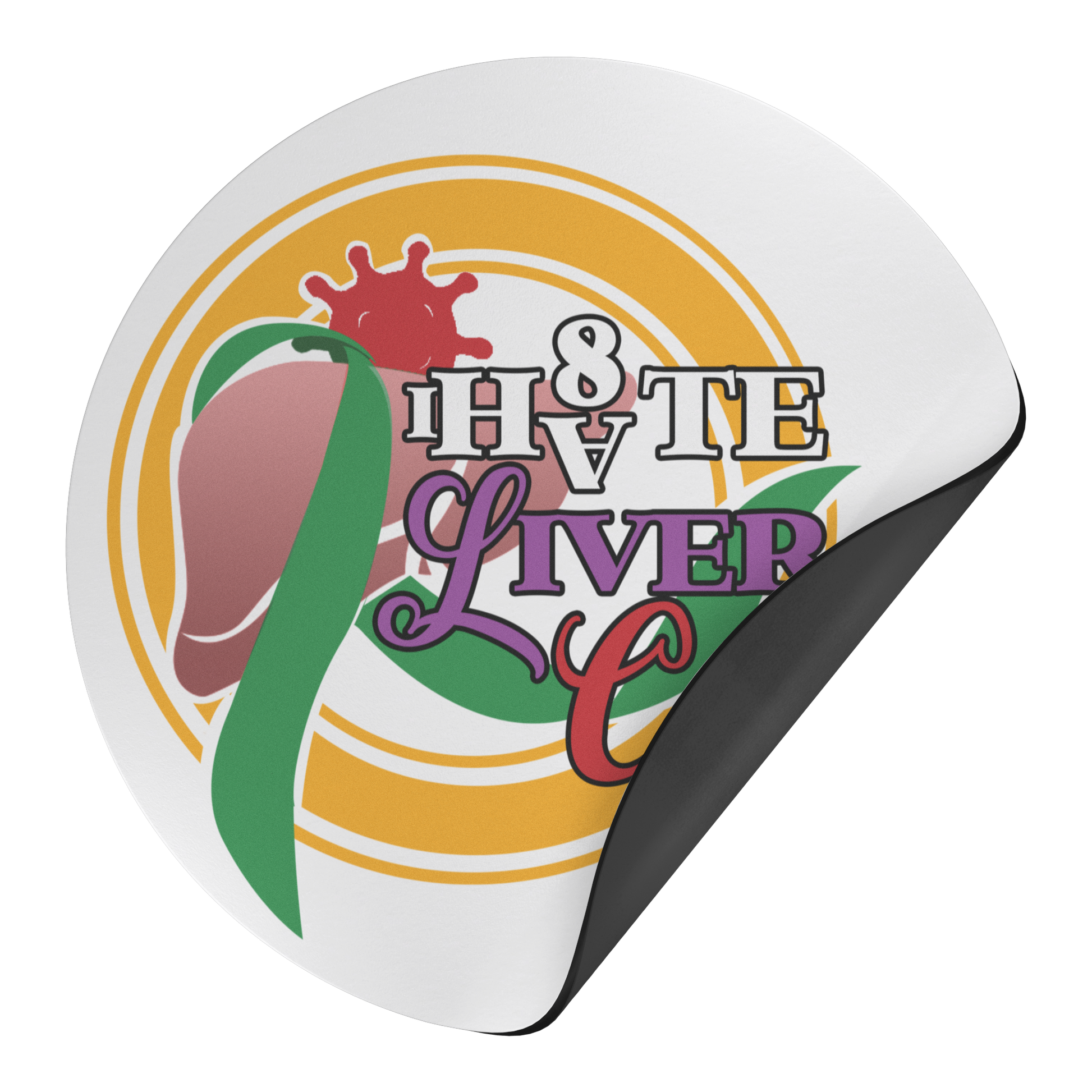I_HATE_LIVER_CANCER_Magnet_RoundCarMagnet_Folded_Mockup.png