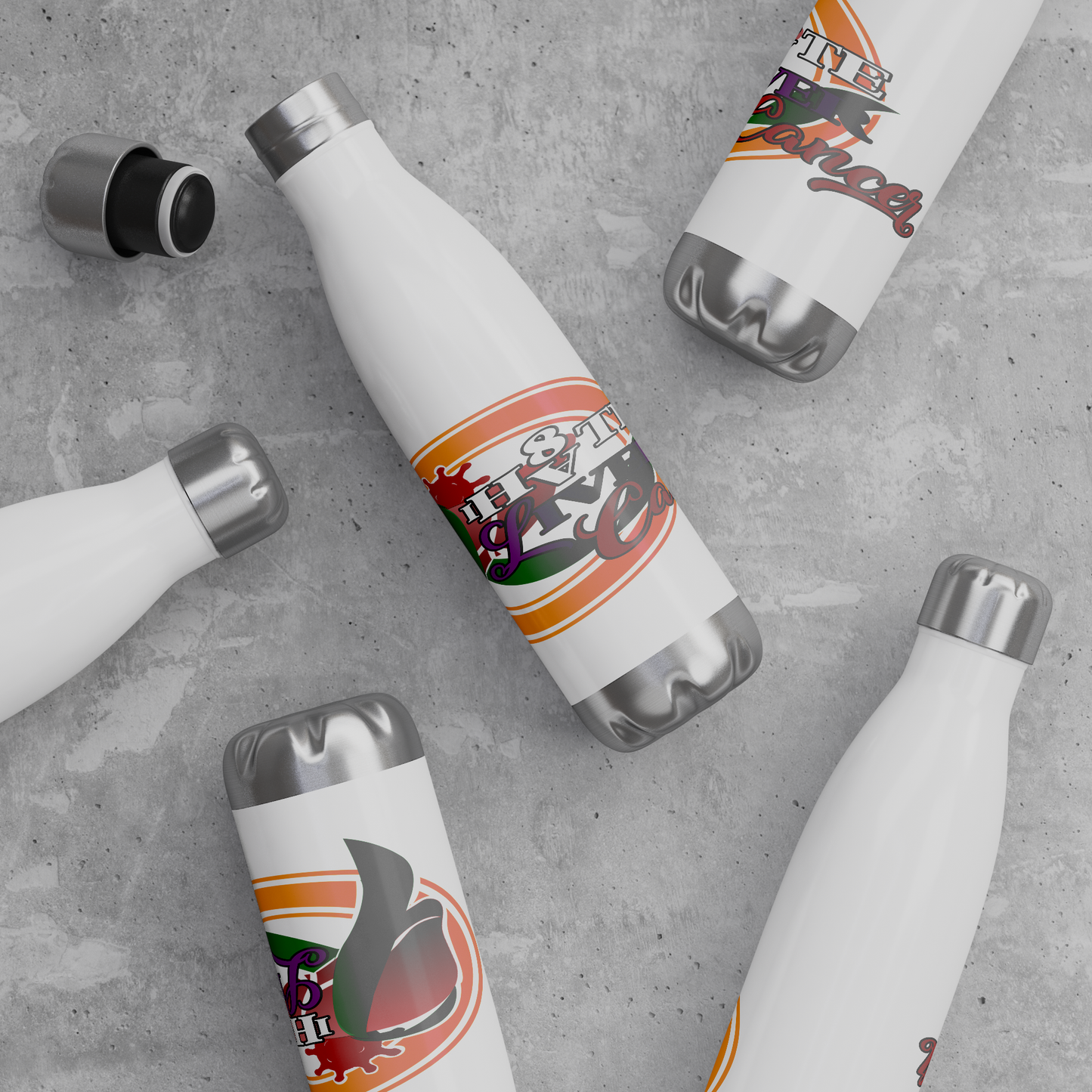 I_HATE_LIVER_CANCER_Stainless_Steel_Wate_WaterBottle_Scattered_Mockup.png