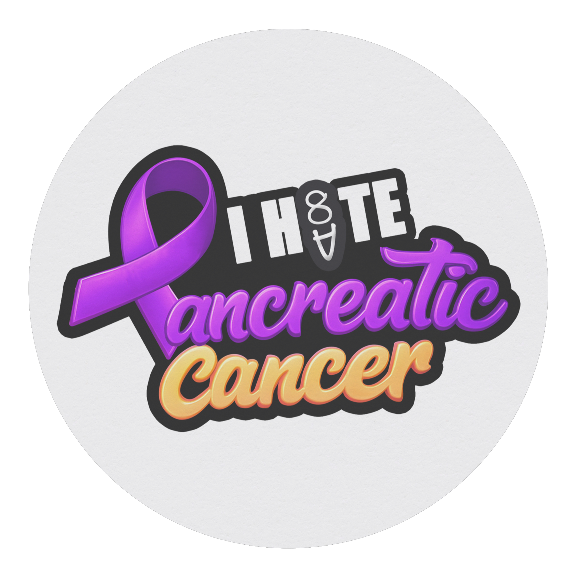 I_HATE_PANCREATIC_CANCER_Magnet_RoundCarMagnet_Flat_AS_Mockup.png