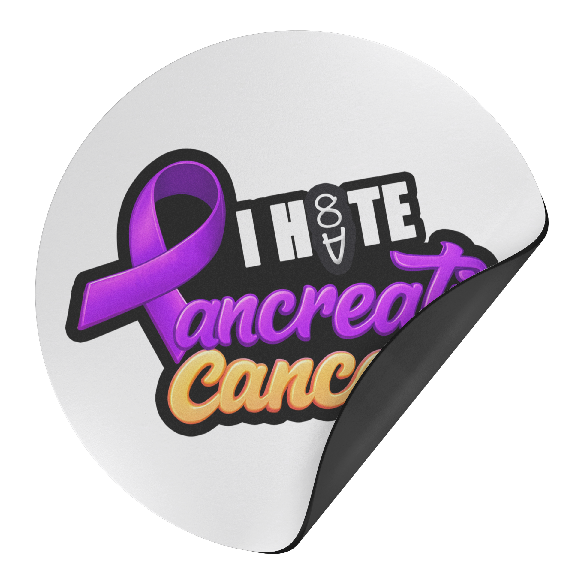 I_HATE_PANCREATIC_CANCER_Magnet_RoundCarMagnet_Folded_Mockup.png