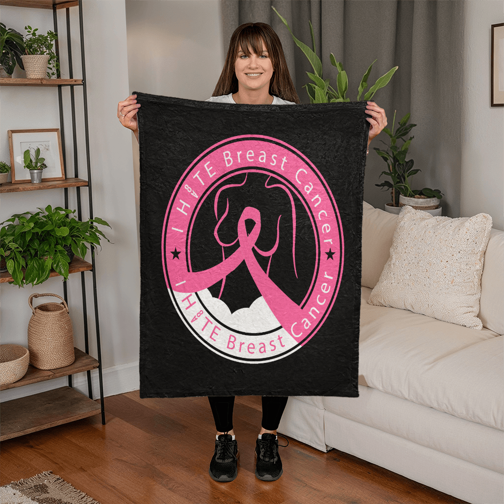 I H8TE BREAST CANCER Blanket