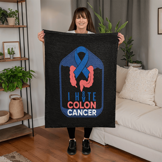 I H8TE COLON CANCER Blanket
