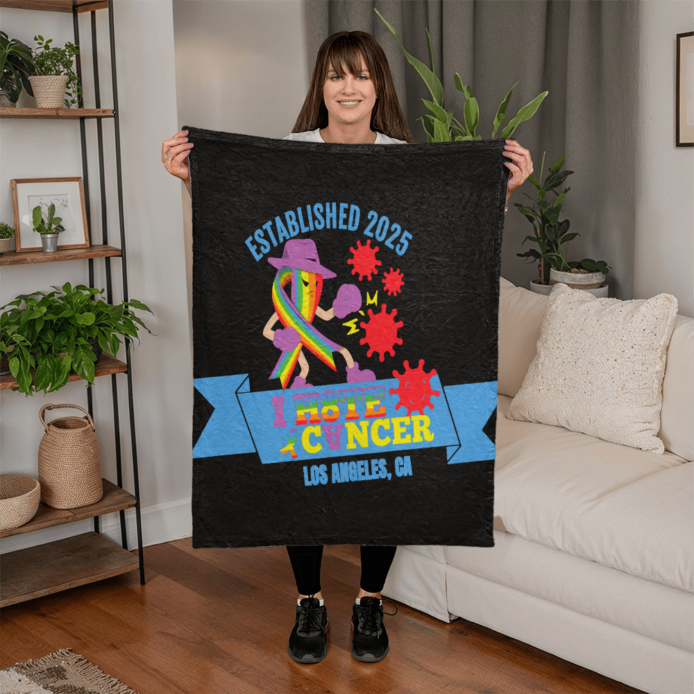 I H8TE CANCER Blanket