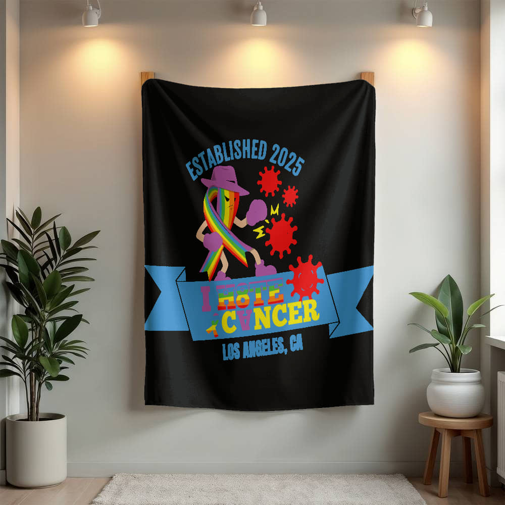 I H8TE CANCER Blanket