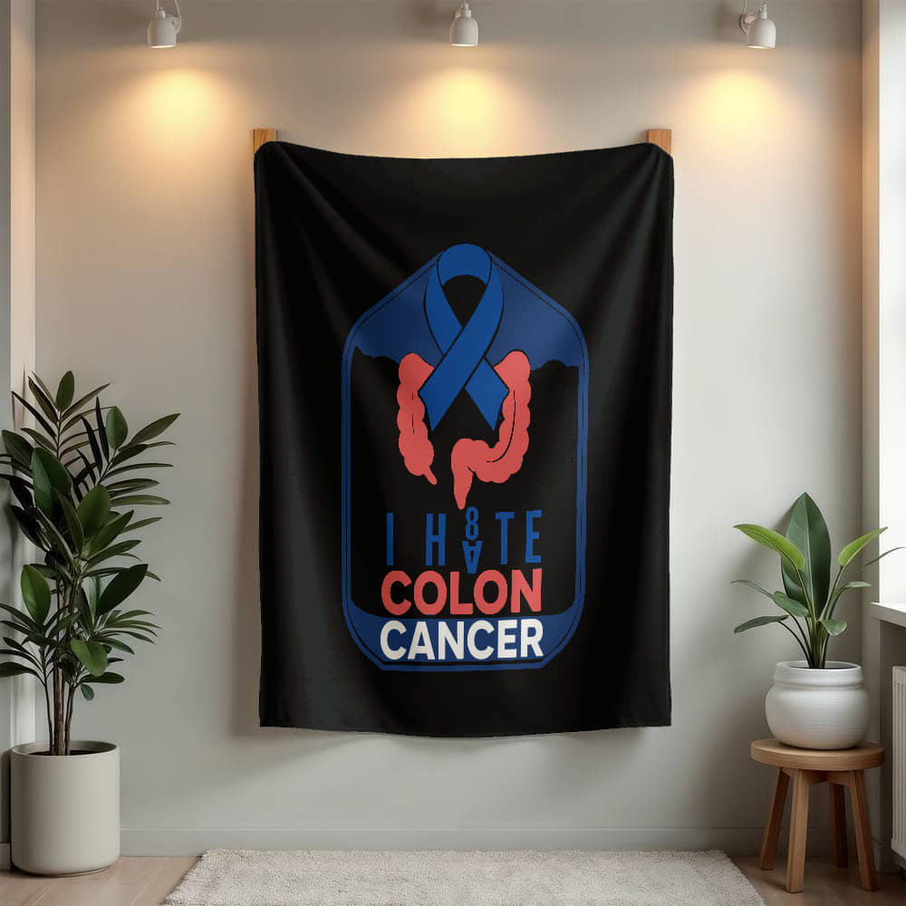 I H8TE COLON CANCER Blanket