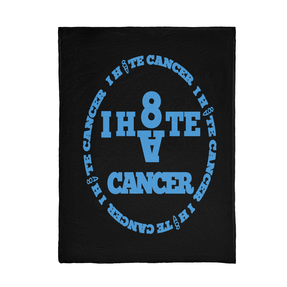 I H8TE CANCER Logo Blanket