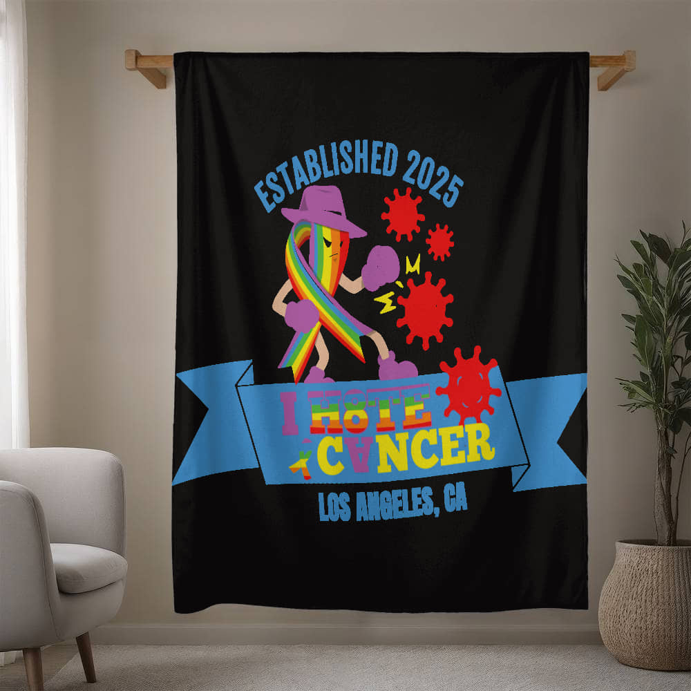 I H8TE CANCER Blanket