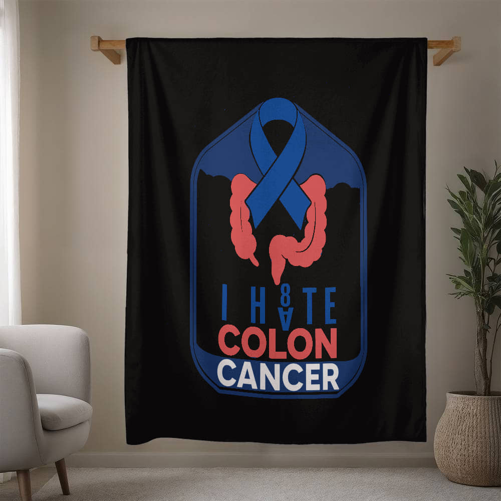 I H8TE COLON CANCER Blanket