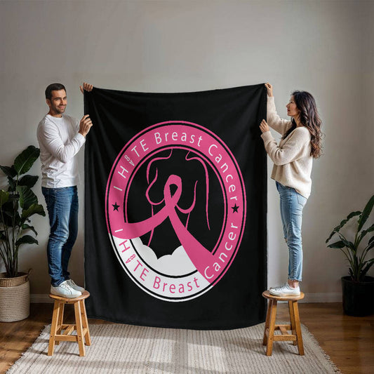 I H8TE BREAST CANCER Blanket