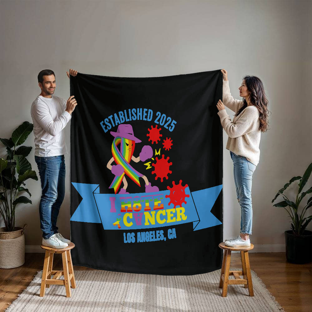 I H8TE CANCER Blanket