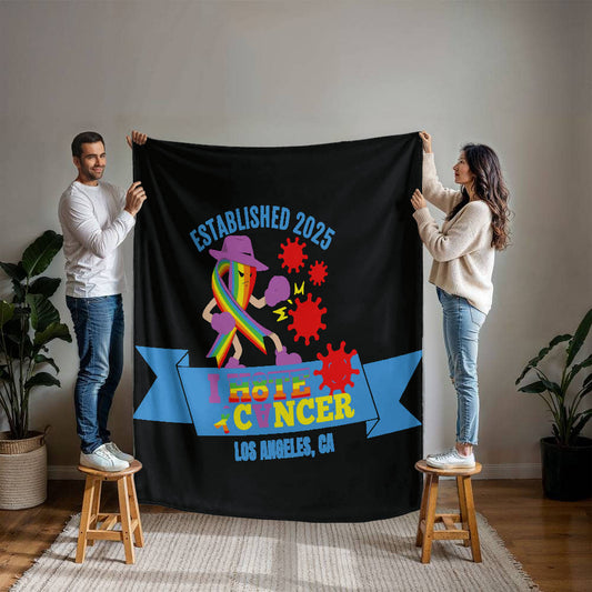 I H8TE CANCER Blanket