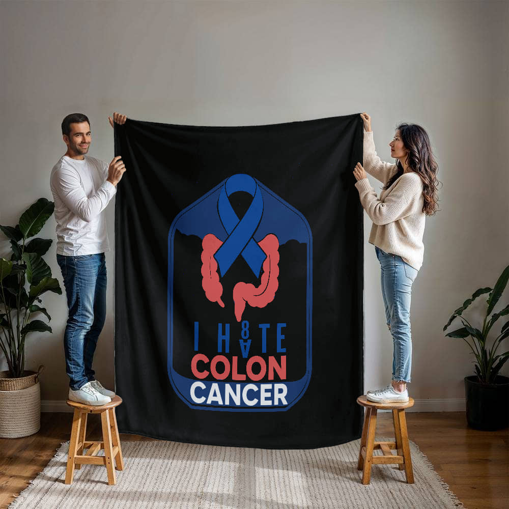 I H8TE COLON CANCER Blanket