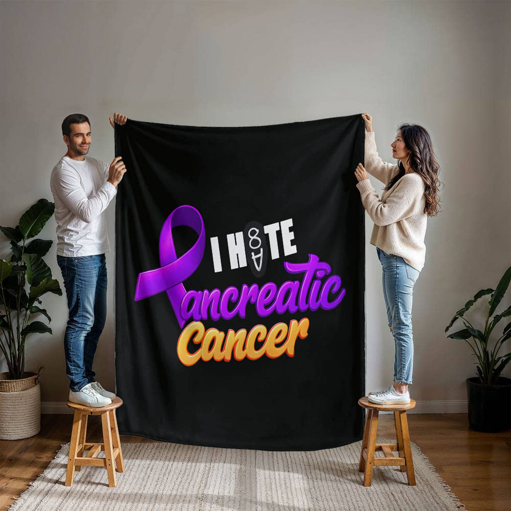 I H8TE PANCREATIC CANCER Blanket