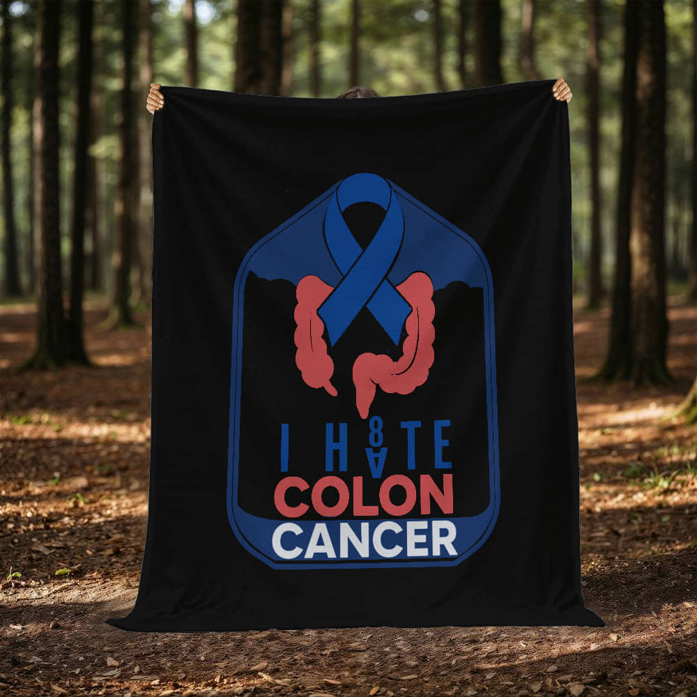 I H8TE COLON CANCER Blanket